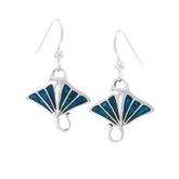 Manta Ray Sterling Silver Hook Earring TE2500 - DiveSilver Jewelry